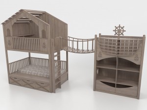 pirate ship house 3D Модель