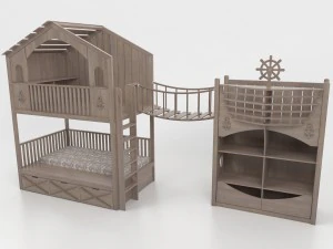 pirate ship house 3D Model