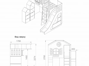 playground with slide 3D Model