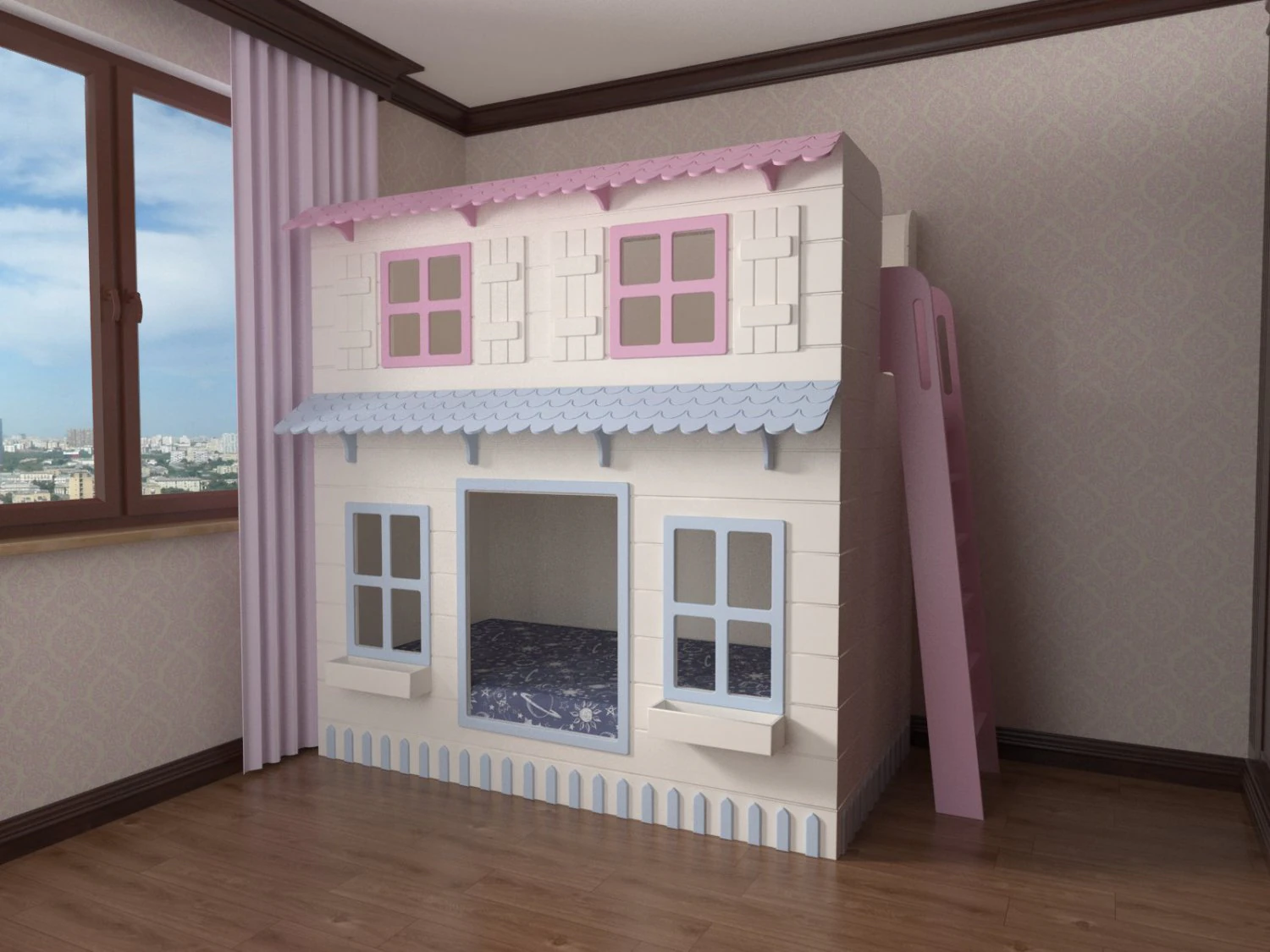 playhouse 3D Model .c4d .max .obj .3ds .fbx .stl .blend 