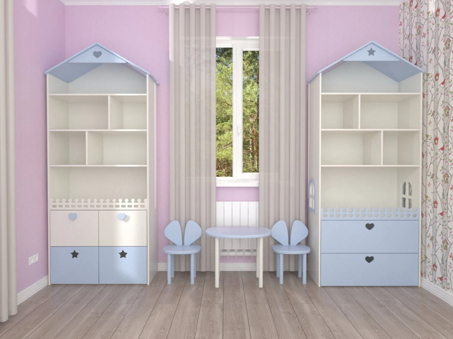 shelving house 3D Model .c4d .max .obj .3ds .fbx .stl .blend 
