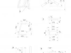table triangle 3D Model