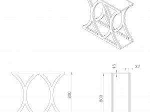 table xx Modelo 3D