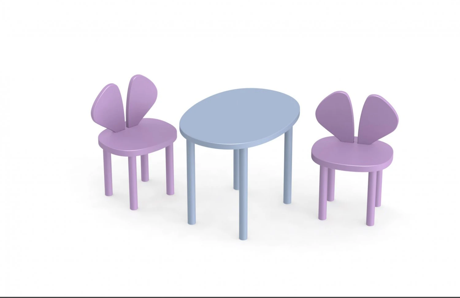 Haare mit Ohren 3D Modell .c4d .max .obj .3ds .fbx .stl .blend 