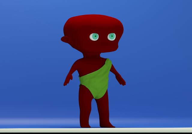chibi baby 3Dモデル .c4d .max .obj .3ds .fbx .stl .blend 