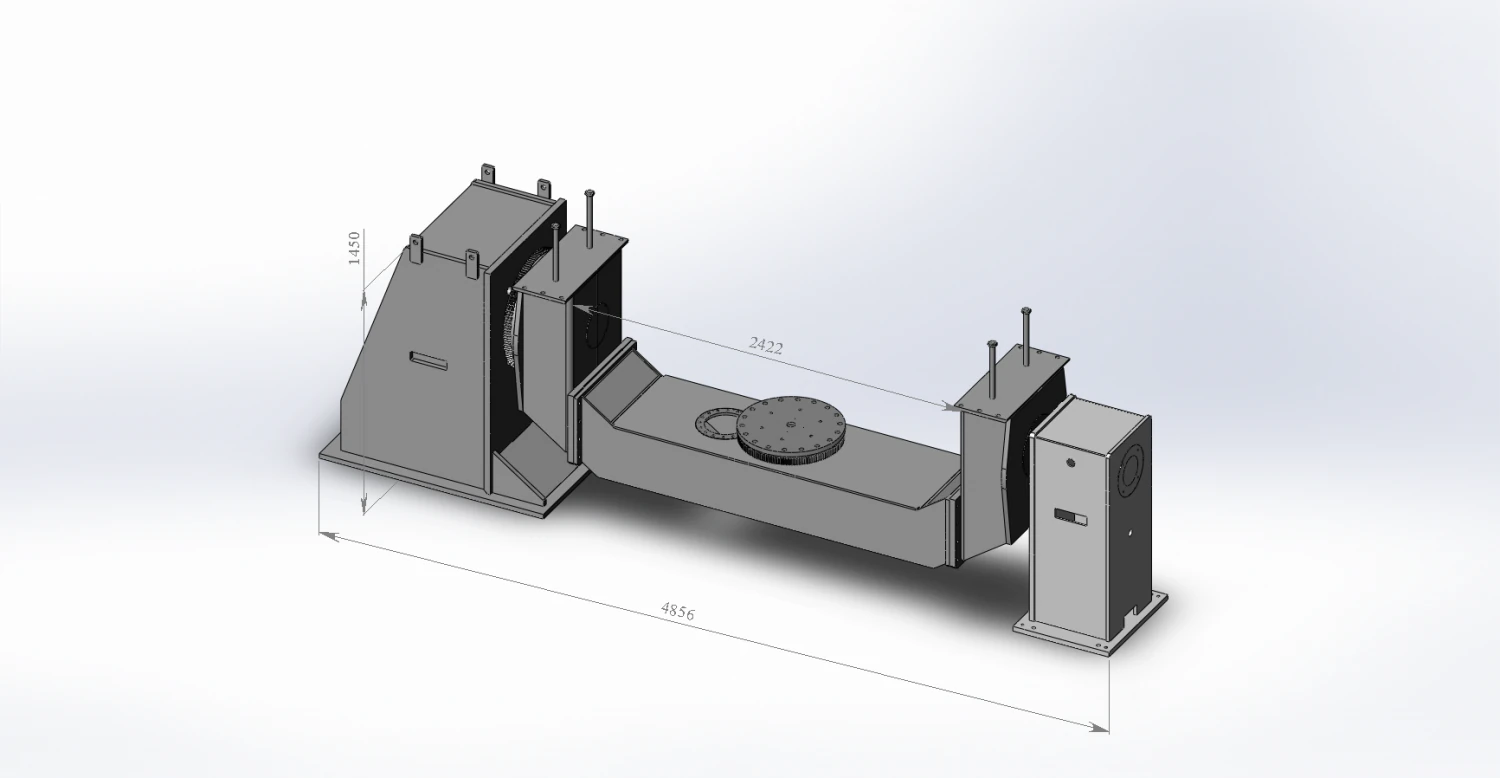 2500 kg positioner body 3D Model .c4d .max .obj .3ds .fbx .stl .blend