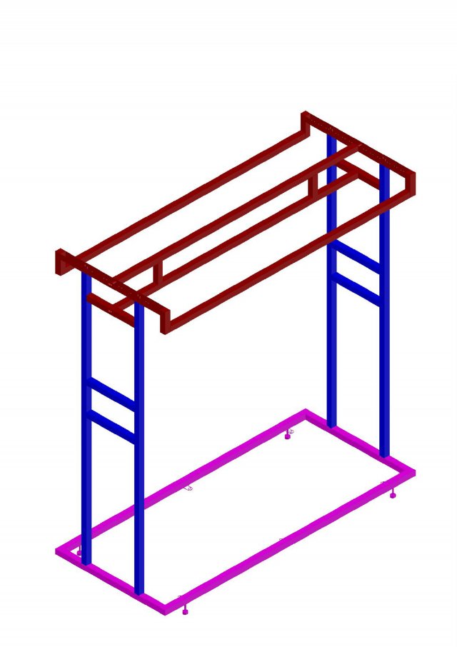 hanger stand 3D Model .c4d .max .obj .3ds .fbx .stl .blend 