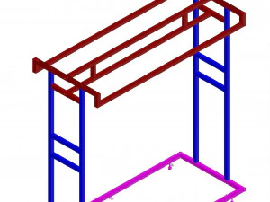 suporte de cabide Modelo 3D