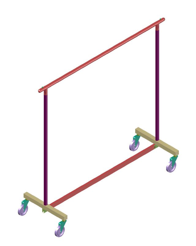 clothes rack-store clothes rack-hanger stand 3D Model .c4d .max .obj .3ds .fbx .stl .blend 