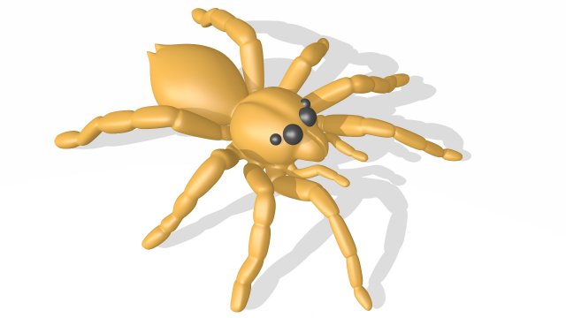 spider Modèle 3D .c4d .max .obj .3ds .fbx .stl .blend 