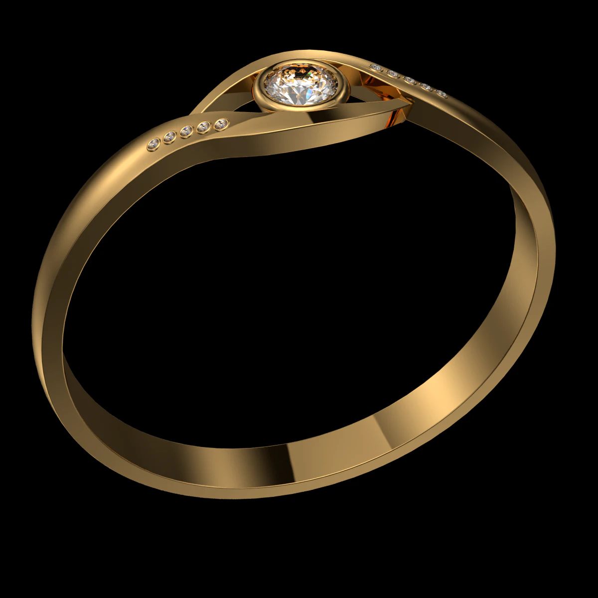 creative ring r20n01 size 8 eu 3D Model .c4d .max .obj .3ds .fbx .stl .blend 