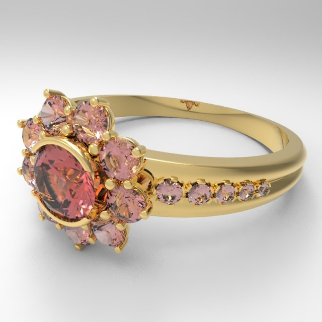 ring k1002n108 3D Print Model .c4d .max .obj .3ds .fbx .stl .blend 