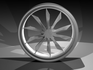 simple star rim Model 3D