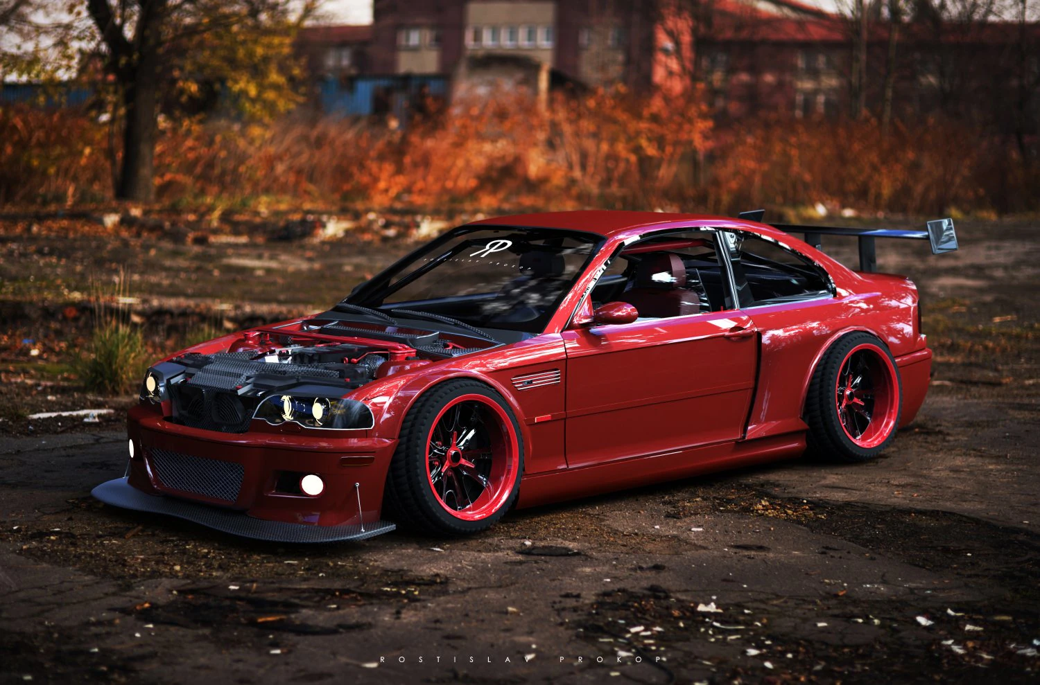bmw e46 m3 3D Model .c4d .max .obj .3ds .fbx .stl .blend