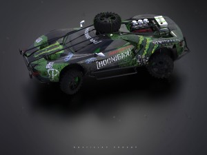 2017 ford gt ecoboost hoonigan 3D Model