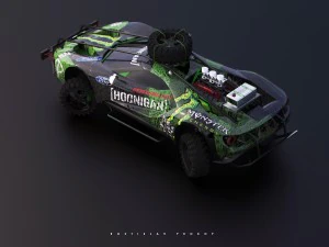 2017 ford gt ecoboost hoonigan 3D Model