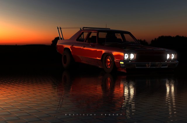 dodge monaco dragstar concept 3D 모델 .c4d .max .obj .3ds .fbx .stl .blend 