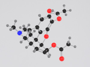 drug heroin molecule 3D Model