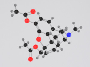 drug heroin molecule 3D Model