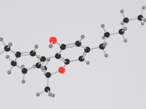 drug thc - tetrahydrocannabinol - cannabis molecule 3D Model