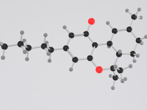 drug thc - tetrahydrocannabinol - cannabis molecule 3D Model