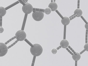 drug heroine molecule Modelo 3D