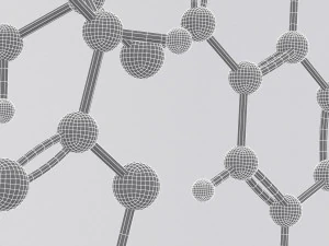 drug heroine molecule 3D Model