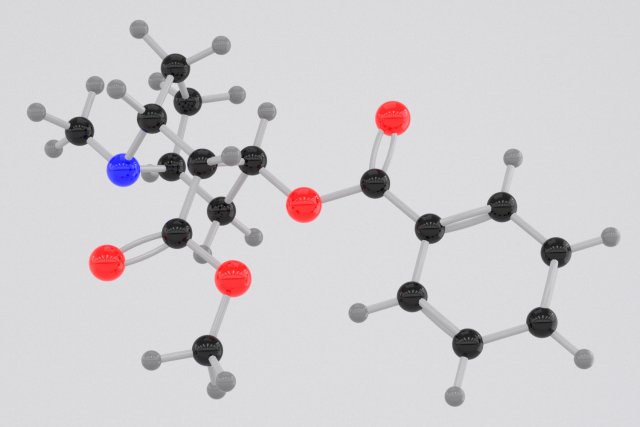 drug heroine molecule Modelo 3D .c4d .max .obj .3ds .fbx .stl .blend 
