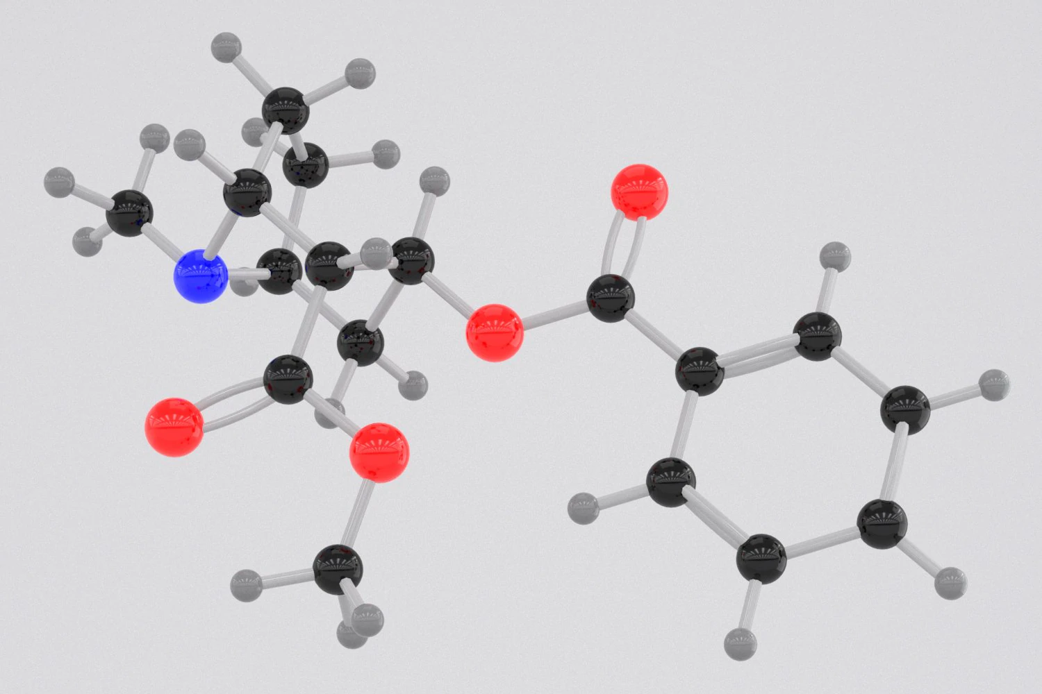 drug heroine molecule 3D Model .c4d .max .obj .3ds .fbx .stl .blend