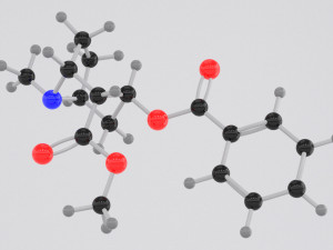 drug heroine molecule 3D मॉडल