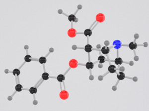 drug heroine molecule Modelo 3D