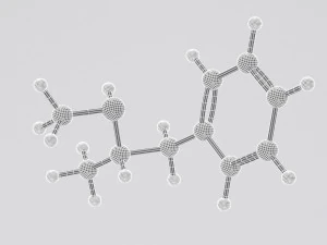 drug methaphetamine molecule 3D Model