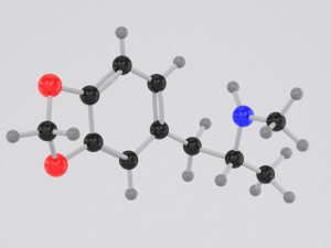 drug mdma ecstasy molly molecule Modèle 3D