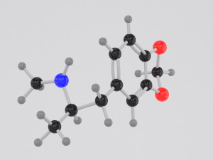 drug mdma ecstasy molly molecule Modèle 3D