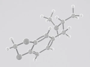 drug mdma ecstasy molly molecule 3D Model
