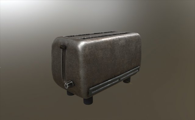 toaster 3D-Modell .c4d .max .obj .3ds .fbx .stl .blend 