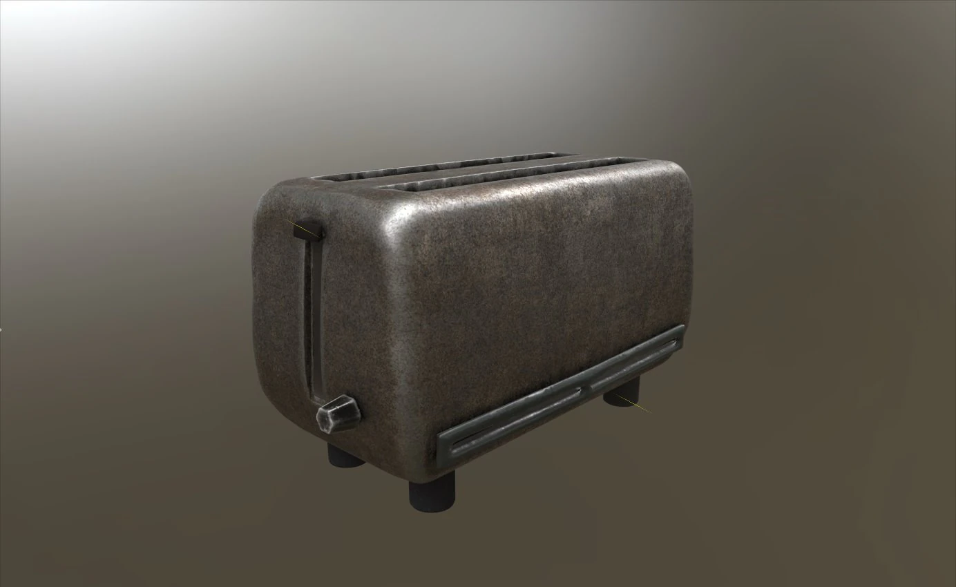 toaster 3D Model .c4d .max .obj .3ds .fbx .stl .blend 