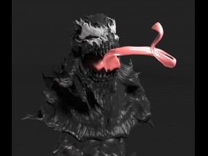 symbiote bust 3d print model Modelo de impresión 3D