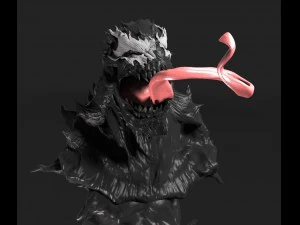 symbiote bust 3d print model 3D Print Model