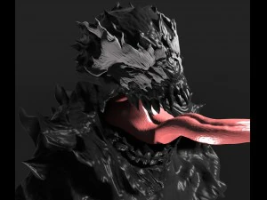 symbiote bust 3d print model 3D Print Model