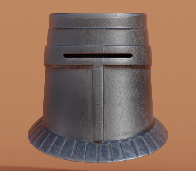 medieval helmet 3D 模型 .c4d .max .obj .3ds .fbx .stl .blend 