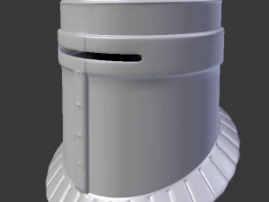 middeleeuwse helm 3D Model