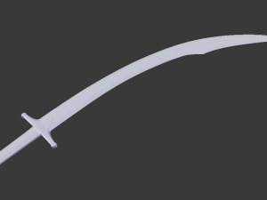scimitar sword 3D मॉडल