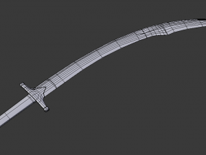 scimitar sword 3D मॉडल