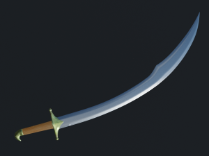 scimitar sword 3D 모델