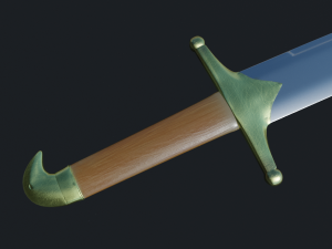 scimitar sword 3D मॉडल