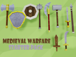 low poly medieval pack 3D Model