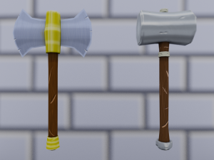 low poly medieval pack Modello 3D