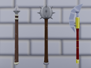low poly medieval pack Modello 3D