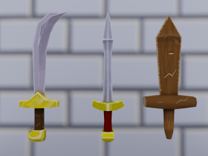 low poly medieval pack Modello 3D